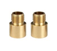 Lot de 2 raccords laiton mâle 10x1 et femelle 11mm - Tibelec