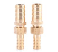 Lot de 2 raccords réducteurs cannelés en laiton pour tuyaux, destinés à la maintenance des canalisations industrielles - Connecteur à embout de 10 mm à 12 mm pour systèmes de (10-12 mm)