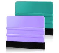 Lot de 2 racloirs pour film, raclette avec bord en feutre, outil de | Raclette en feutre pour films de voiture, autocollants pour carrelage, films de protection, autocollants muraux