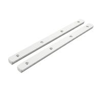 Lot de 2 rails à fente compatibles avec Metabo TS254M | Rails de 250 mm (9,84 po) pour scie de table, vis à bois de 3 mm (0,12 po) non incluses