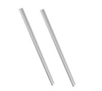 Lot de 2 rails en T en alliage d'aluminium de 400 mm pour utilisation sur table de routeur, avec trous pré-percés et vis autotaraudeuses, adaptés pour les plateformes de travail du bois