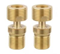Lot de 2 rallonges de douche excentriques en cuivre supportant le réglage angulaire et la rotation continue pour une alimentation en eau flexible