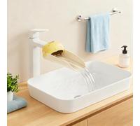 Lot de 2 rallonges de robinet pour les jeunes, fixation d'évier jaune avec double interface, design anti-éclaboussures pour un accès facile, installation sans outils, guide d'eau allongé pour les