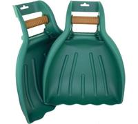 Lot de 2 ramasse-feuilles, pelles à feuilles et râteaux de jardin – râteaux ergonomiques, ramasse-feuilles – grands outils à main pour ramasser les feuilles et l'herbe coupée