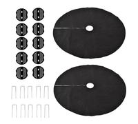Lot de 2 ramasseurs de nourriture pour oiseaux pour sol - Protection Foodstays de 120 cm | Tapis ramasse-oiseaux pour amateurs de plumes, jardin, extérieur, patio, sol