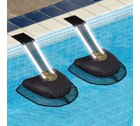 Lot de 2 rampes d'évacuation pour animaux de piscine - pour piscine, dispositif de sauvetage de la faune, rampe durable pour animaux hors sol, empêche la noyade avec installation facile, sécurité de