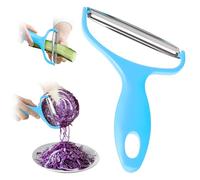 Lot de 2 râpes à choux en acier inoxydable pour salade de chou, concombre, carotte, pommes de terre, gadgets de cuisine (bleu)