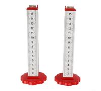 Lot de 2 règles de marquage de hauteur égale pour niveau à bulle pour plâtrage mural, maçonnerie, bricolage, construction, 14,5 cm