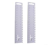 Lot de 2 règles de patchwork ultra fines en plastique souple de 21 cm pour mesurer la marge de couture et tracer des lignes incurvées