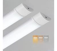 Lot de 2 Réglette LED 120 cm, 3CCT Réglable 3000K/4000K/6500K Neon LED