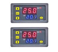 Lot de 2 relais horaires multifonctions T3230 12 V avec retardateur de boucle infinie à double affichage numérique