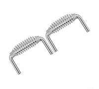 Lot de 2 ressorts de poignée de barbecue résistants à la rouille en acier inoxydable de 15,2 cm - Poignée conique ergonomique pour barbecue, poêles, poêles à granulés, porte de cheminée