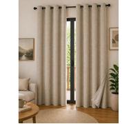 Lot de 2 Rideaux 140 x 240 cm - Blackout total & Thermique - Double polaire - Pampa