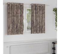 Lot de 2 rideaux en velours - Cappuccino - 140 x 140 cm - Occultants - Isolation thermique - Brise-vue - Pour salon, chambre à coucher, chambre d'enfant - Rideau moderne