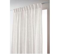 Lot de 2 rideaux galon fronceur ""Gaïa"" 140 x 240 cm ""Gaze de Coton"" l'Effet Papillon - Gaia Chantilly - 2 panneaux 140 x 240 cm