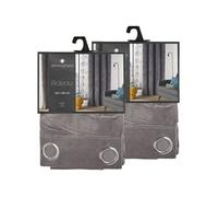Lot de 2 Rideaux Lilou - 140 x 260 cm - Gris foncé