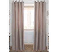 Lot de 2 rideaux occultant phoniques et thermiques chenille doublés polaire 140 x 240 cm ""Osiris"" Le fil d'Ariane - Osiris Taupe -