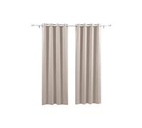 Lot de 2 Rideaux Occultants Home Decorative Super Soft Oeillet Rideau Occultant à Oeillet Fenetre Rideau pour Chambre Garcon 132x160cm Beige Clair