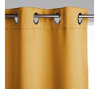 Atmosphera – Lot de 2 rideaux occultants – 135x240 cm – Jaune ocre