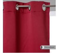 Lot de 2 rideaux occultants rouge 135x240cm - Atmosphera Créateur d'intérieur