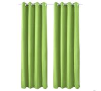 Lot de 2 rideaux thermiques Vert Amelie TO, 140x245cm