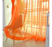 Lot de 2 Rideaux Voilages à Suspendre Avec Pattes - Voilages pour Salon, Cuisine, Chambre - Décoration Fenêtre Transparent