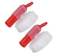 Lot de 2 robinets de tambour en plastique DN61, robinet de sortie de mesure pour jerrican de 15 à 60 L, robinet de rechange sécurisé pour eau et réservoirs