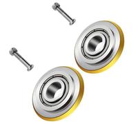 Lot de 2 Roues de Coupe pour Carrelage 22x6x6 mm - Durée de Vie 50 000 m | Roulette de Remplacement en Alliage Métal & Céramique - Tige Incluse - Disque à Tronçonner pour Carrelage