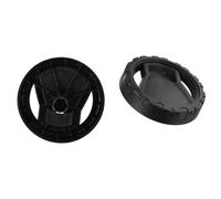 Lot de 2 roues droites de rechange pour nettoyeur haute pression Karcher 5.515-298.0 K2 K3 - Noir - Longue durée - Fonctionnement silencieux - Installation facile - Adaptation au sol - Montage sans