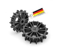 Lot de 2 roues motrices de rechange compatibles avec Bosch Indego 300 350 400 500 700 pour robot tondeuse tout-terrain
