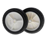 Lot de 2 roues pour tondeuse à gazon diamètre 200mm alésage 12.7mm