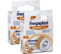 Lot de 2 rouleau de bande adhésive élastique de fixation de pansement, sparadrap, ruban en tissu - Format 5 M x 1,25 cm- JUANIO - G