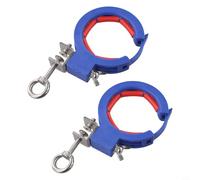 Lot de 2 rouleaux de chemin de câbles avec axe en acier inoxydable pour une installation efficace des câbles, poulie de pont en nylon robuste pour câblage intérieur et extérieur