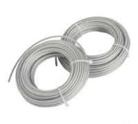 Lot de 2 rouleaux de fil d'acier en nylon pour débroussailleuses, mangeoires, outils de jardin, 2,4 mm, 2,7 mm, 3,0 mm, 3,5 mm