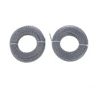 Lot de 2 rouleaux de fil de rechange professionnel en nylon pour débroussailleuse 2,4 mm (10 m x 3,3 mm)