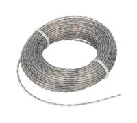 Lot de 2 rouleaux de fil en nylon renforcé pour débroussailleuse à essence électrique 2 x 10 m (10 m x 2,4 mm)