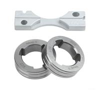 Lot de 2 rouleaux d'entraînement avec plaque de guidage Argenté | Convient pour Lincoln pour Mig 216, 255XT, garantit une compatibilité parfaite, pour une installation facile
