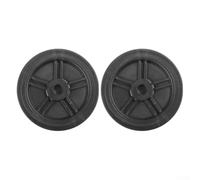 Lot de 2 roulettes de rechange en plastique pour compresseur d'air, petite roue de pied de pompe pour une mobilité accrue, installation rapide, compatible avec différents modèles (15,2 cm)