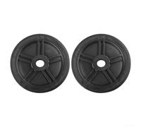 Lot de 2 roulettes de rechange en plastique pour compresseur d'air, petite roue de pied de pompe pour une mobilité accrue, installation rapide, compatible avec différents modèles (20,3 cm)