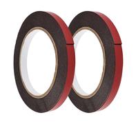 Lot de 2 Ruban Adhésif Double Face Extra Fort 1mm x 5 mètre, en Mousse Acrylique, Ruban Étanche Haute Adhérence pour Fixation Bandes LED, Automobile, Usage Intérieur et Extérieur Sans Perçage