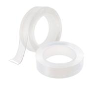 Lot de 2 Ruban adhésif double face Extra Fort 3M- Multifonctionnel - Réutilisable Amovible - transparent
