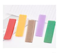 Lot de 2 rubans adhésifs doux au toucher en fourrure Marron foncé 2 x 7 cm | Haute durabilité, texture douce en fourrure, pas de blessure à la main, idéal pour les tissus