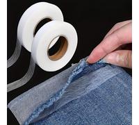 Lot de 2 rubans adhésifs thermocollants pour ourlets et vêtements - Sans | 2 cm de large, 64 m par rouleau, adhésif fusible, finition rapide de l'ourlet, utilisation facile à repasser