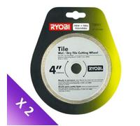 [LOT DE 2] RYOBI Disque de coupe Ø 102 mm pour carrelette LTS180M