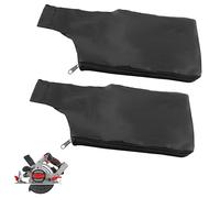 Lot de 2 sacs à poussière durables pour scie à onglet en aluminium 255, collecteur de poussière de rechange pour ponceuse à bande, accessoires de scie à onglet (noir)