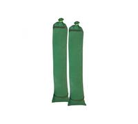 Lot de 2 sacs anti inondation, barrière à remplir avec poignées - 22.5 x 100 cm - Toile canevas 400 gsm - Vert -