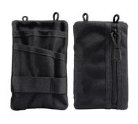 Lot de 2 Sacs Ceinture pour Outils en Tissu Oxford, Petite Pochette à Outils, avec Plusieurs Poches, Fermeture zippée, Passants Avant et bandoulière, Organisateur Fin 9,4 x 14,5 cm pour Transport