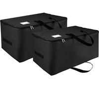 Lot de 2 sacs de rangement pliables noirs 105 L