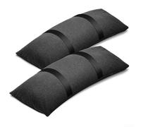 Lot de 2 sacs de sable pour base de parasol - 22,2 kg chacun - Sac de lestage à remplir avec sangles - Tissu 600D pour extérieur, terrasse, jardin, cour, parapluies déportés