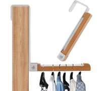 Lot de 2 séchoirs à linge pliables pour l'intérieur - Économie d'espace - Support portable au-dessus de la porte pour placard, buanderie, salle de bain, camping, hôtel